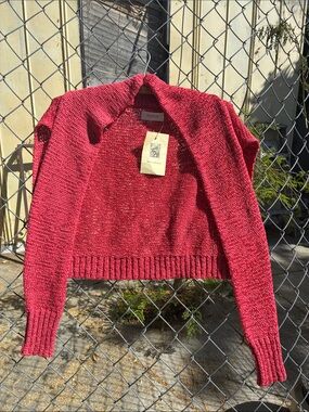British India Traveller Ruby Cardigan Wrap NWT
